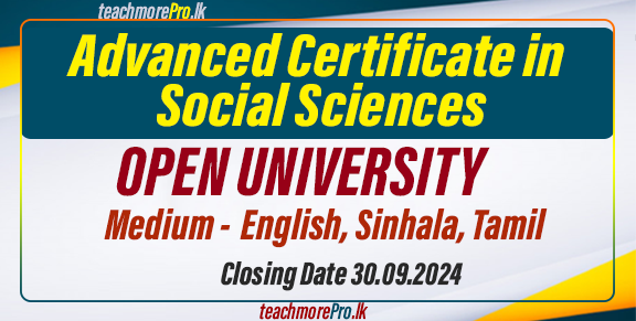 Advanced Certificate in Social Sciences