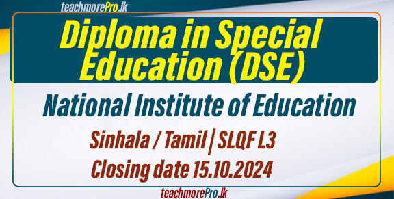 Diploma in Special Education (DSE) - National Institute of Education (NIE)