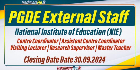 PGDE External Staff - National Institute of Education (NIE)