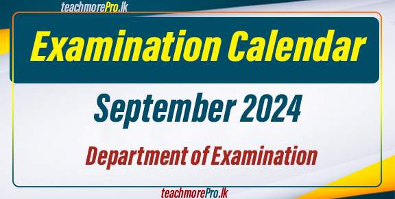 Examination Calendar for September 2024