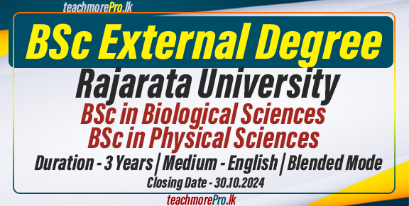 Applications for BSc External Degree Programs - Rajarata University