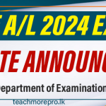 GCE A/L Examination 2024 - Date Announced