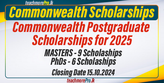 Commonwealth Postgraduate Scholarships for 2025