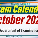 Examination Calendar for October 2024