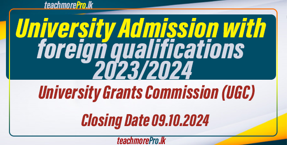 University Admission with foreign qualifications 2023/2024