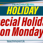 Special Holiday on Monday