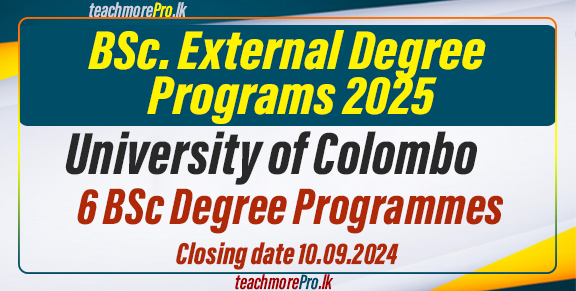 BSc External Degree Programs for 2025 - University of Colombo