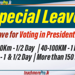 Election Commission Grants Special Leave for Voting in Presidential Election