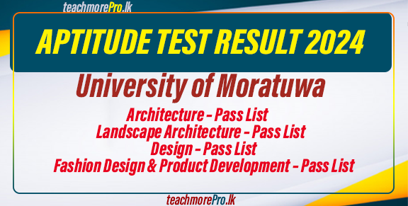 University of Moratuwa Aptitude Test Result 2024