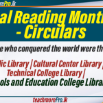 National Reading Month 2024 - Circulars