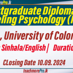 Postgraduate Diploma in Counseling Psychology (PGDCP) – Intake II 2024