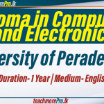 Diploma in Computing and Electronics - University of Peradeniya