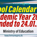 School Academic year 2024 extended