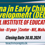 Diploma in Early Childhood Development (DECD)