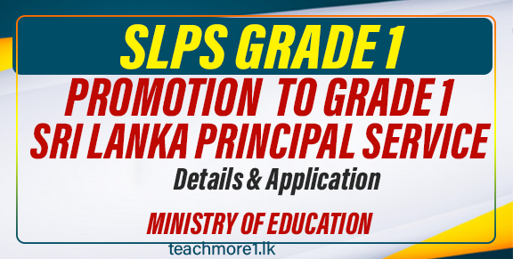 Application for Promotion to Grade 1 - SLPS