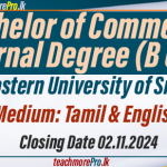 Bachelor of Commerce External Degree Programme - South Eastern University of Sri Lanka