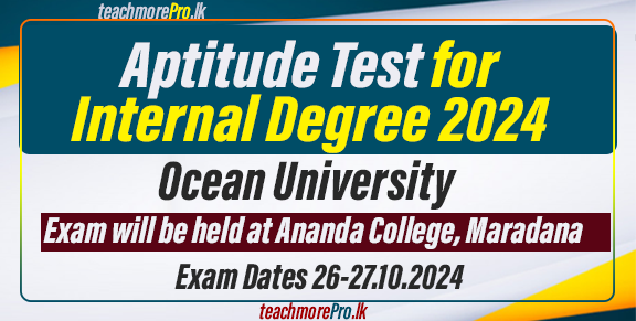 Aptitude Test for Internal Degree 2024 -Ocean University