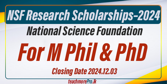 NSF Research Scholarships – 2024