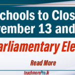 All Schools to Close on November 13 and 14 for Parliamentary Election