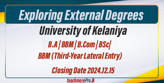 Exploring External Degrees at the University of Kelaniya 2025