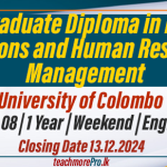 Postgraduate Diploma in Labour Relations and Human Resource Management 2024/25