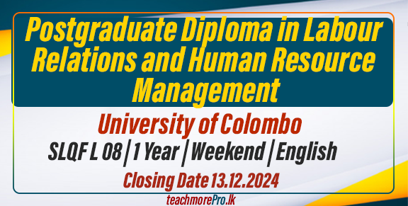 Postgraduate Diploma in Labour Relations and Human Resource Management 2024/25