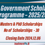 Chinese Government Masters & PhD Scholarships Programme – 2025/26