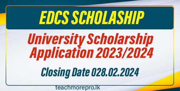 EDCS University Scholarship Application 2023/2024