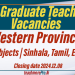 Western Province BEd Graduate Teaching Vacancies 2024