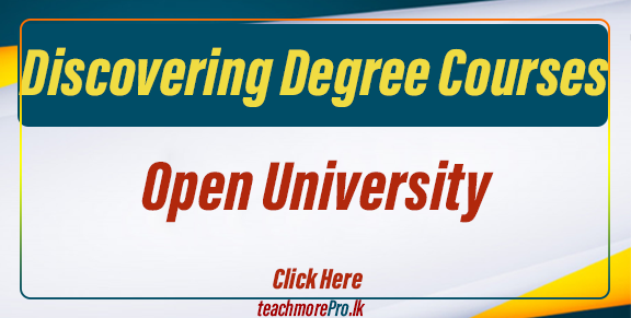 Discovering Degree Courses at the Open University of Sri Lanka