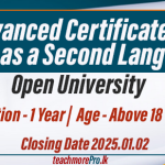 Advanced Certificate in Tamil as a Second Language - Open University