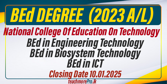 BEd Degree at National College of Education on Technology