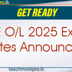 GCE O/L 2025 Exam Dates Announced