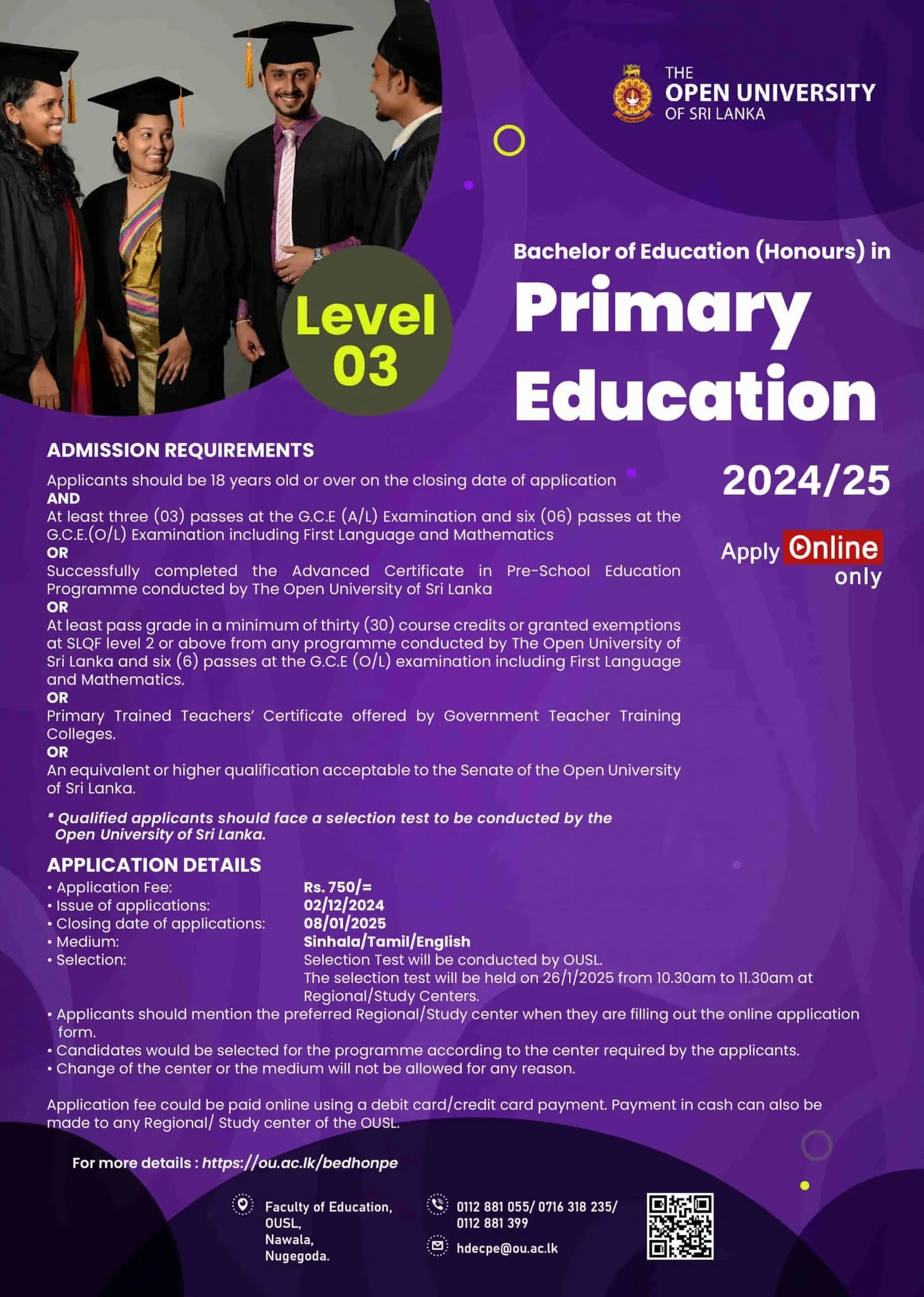 B Ed (Hons) in Primary Education - Open University 