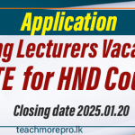 Visiting Lecturers Vacancies at SLIATE 2024