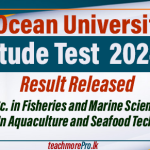 Aptitude Test Results 2024/25 - Ocean University