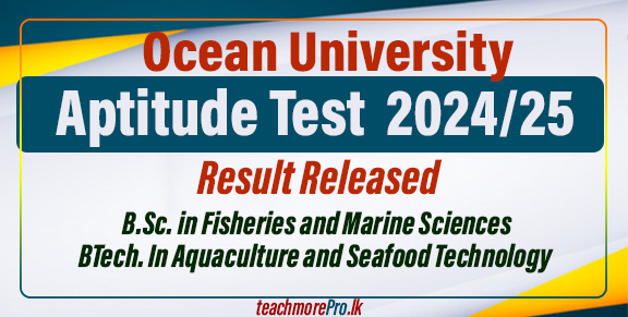 Aptitude Test Results 2024/25 - Ocean University