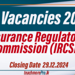 Insurance Regulatory Commission (IRCSL) Job Vacancies 2024