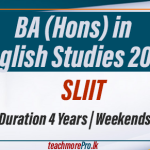 BA (Hons) in English Studies 2025- SLIIT