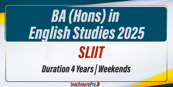 BA (Hons) in English Studies 2025- SLIIT