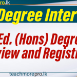 B.Ed. (Hons) Degree Interview and Registration