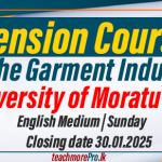 University of Moratuwa Launches Extension Courses for the Garment Industry - Applications Now Open!