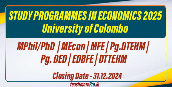 STUDY PROGRAMMES IN ECONOMICS 2025