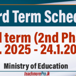 2024 Academic Year: Third Term Schedule Announced