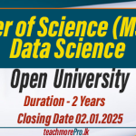 Master of Science in Data Science - OUSL