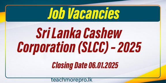 Vacancies at Sri Lanka Cashew Corporation (SLCC) – 2025 January