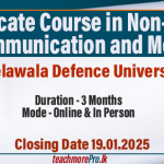 Certificate Course in Non-Violent Communication and Media