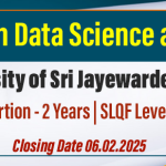 MSc in Data Science and AI 2025 - University of Sri Jayewardenepura