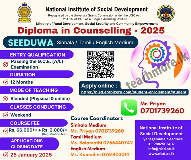 Diploma in Counselling - 2025 - NISD