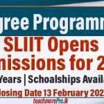 SLIIT Opens Admissions for 2025: Degree Programmes